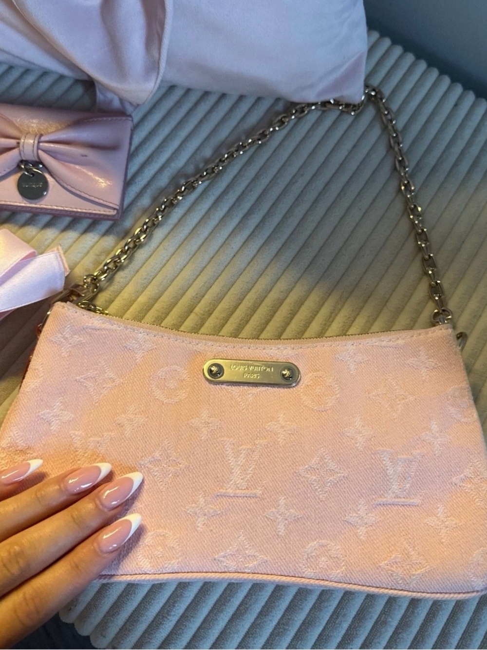Louis Vuitton Denim Liv Pochette Shoulder Bag - Picture 2 of 8